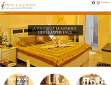 Tablet Screenshot of hotelglitzjaipur.com